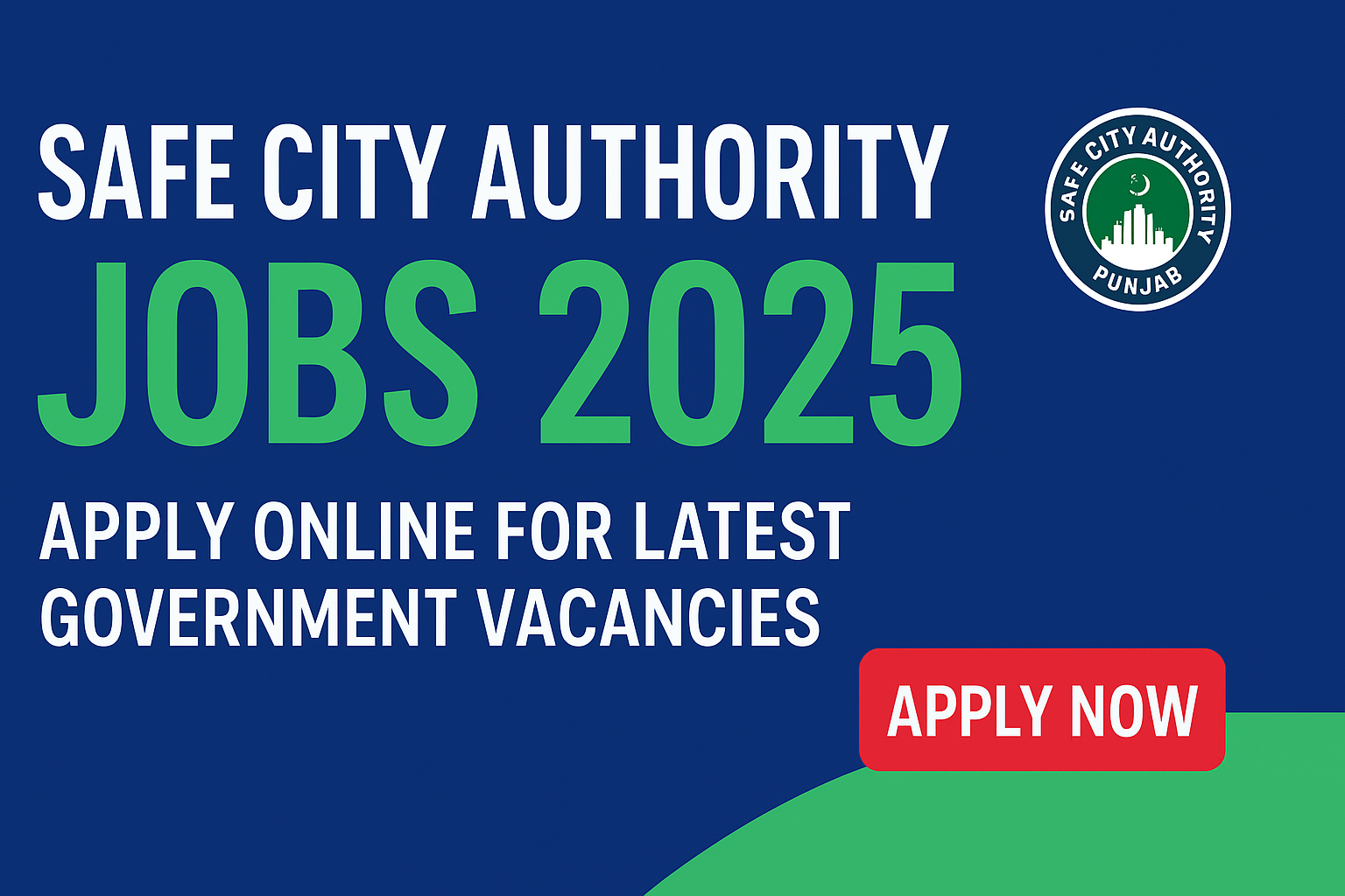 Safe City Authority Jobs 2025