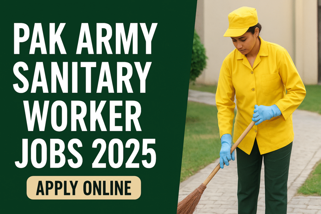 Pak Army Sanitary Worker Jobs 2025