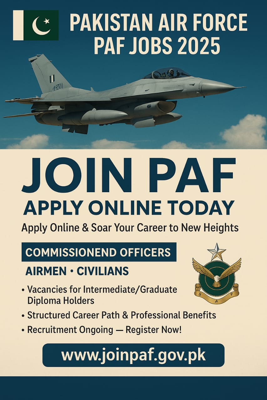 Pakistan Air Force PAF Jobs 2025